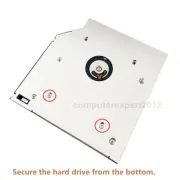 2nd Hard Drive HDD SSD Frame Caddy Adapter Case for Dell Latitude E4300 E4310