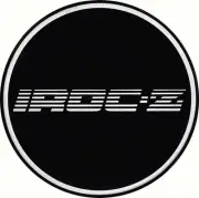 Wheel Center Cap Decal; Silver IROC-Z Logo; 2 1/2" Diameter
