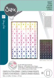 Sizzix A5 Cosmopolitan Stencil By Stacey Park-Uptown Adornment