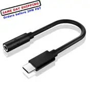 Fast Type C to 3.5mm Audio Adapter Aux Jack Cable w/ Smart DAC Chip for HTC U11