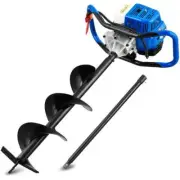 POWERBLADE PD750 52cc 2-Stroke Petrol Post Hole Digger, 200mm Auger w/ 600mm Ext