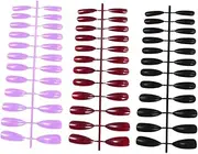 LALADEFIEE 72Pcs Long Pointed False Nails for Women Ultra Long Almond Shape Artificial Nails for Nail Art and Designs