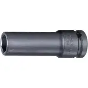 Stahlwille 23090017 2309 1/2" Extra Deep 6-pt Impact Socket, 17 mm