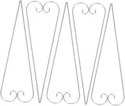 UPKOCH Stylish Metal Garden Flower Hooks 10 Pack Plant Identification Hooks for Outdoor Decor and Functionality