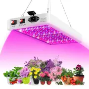 1000W LED Grow Light for Indoor Plants 216 LEDs Full Spectrum Veg and Bloom Dual Switch IP65 Waterpr