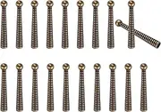 uxcell Bolo Tie Tips, 20Pcs 2 Inch Long Alloy Bolo Tie Supplies Replacement Cord End Caps 5mm Diameter for DIY Crafts Clothes Decor, Vintage Bronze