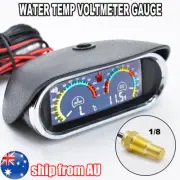 12V/24V Car Water Temperature Temp Voltmeter Gauge Sensor Kit Digital Display US (for: Honda)