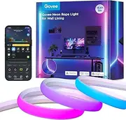 [Govee] Neon LED Strip for Skirting Board, 5 m LED Strip for Lines and Wall Corners Compatible with Matter, Alexa and Google Assistant, Music Sync, Cuttable, Neon Lamp for Living Room, Bedroom