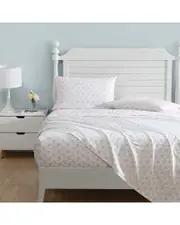 Laura Ashley 200 Thread Count Lynda Percale Sheet Set