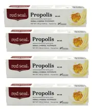 Red Seal Propolis Herbal & Mineral Natural Toothpaste 160g x 4 Pack