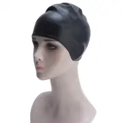 Silicone Swimming Cap Ear Protection 3D Ergonomic Design Waterproof Bathing Soli