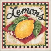 Lemons Cross Stitch Kit Mill Hill 2023 Debbie Mumm Market Fresh