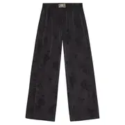 [GANNI] Fluid Satin Jacquard Elastic Pants