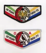 OA Oo Yum Buli Lodge 468 2x Vintage Anniversary Pocket Flaps