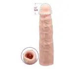 phallic sheath sex toys wearable male extender realistic penis extension