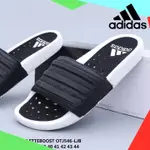 AD ADILETTE BOOST 三槓真皮爆米花底防磨防滑舒適軟底休閒涼鞋003