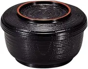 Rice Bowl Heat Resistant Split Rice Dish, Black Tenshu, Machine Washable, 5.3 x 3.1 inches (13.4 x 8 cm), Inner Diameter: 4.8 inches (12.1 mm) x 2.4 inches (6 cm) (7-293-10), Heat Resistant ABS