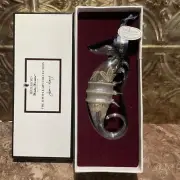 WATERFORD SEAHORSE JIM O'LEARY COLLECTION JOL TRINITY GOLD OPTIC NIB RARE