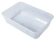 500pcs Reusable Takeaway Food Ribbed Rectangular Plastic Containers & Lids