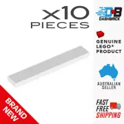 10 x Genuine LEGO® - 1 x 6 Tile, White, Part 6636 (Popular for MOCs)