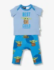 NEW PETER ALEXANDER STAR WARS BEST CHILD BLUE PJ SET 3-6 MTH RRP$49.95 SIZE 00
