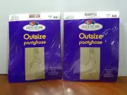2 Packs of Outsize Reinforced Panty & Toe Back Panel - Shadow 2X