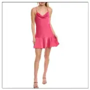 Aidan Mattox Women's Watermelon Cowl Neckline Fit & Flare Dress, Size 14, NWT
