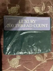 Luxury 200 Thread Count No Iron Percale Twin Fitted Sheet By Dan River