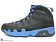 2012 經典再度復刻 創新配色 NIKE AIR JORDAN 9 RETRO SLIM JENKINS MYSTICS 黑白卡藍 限量 AJ 九代 世界 棒球 (302370-045) !