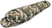 Camping Sleeping Bag 1500G Filling White Duck Down 3 Season Sleeping Bag Camouflage Lightweight Outdoor Camping Hiking Adults Sleeping Bags
