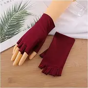 JSEIAJB Car Driving Gloves Gloves Women Men Half Finger Gloves Thin Breathable Non-Slip Drive Hand Protector