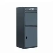 Glasshaus Mailbox Letter Box Post Parcel Mail Box Letterbox Freestanding Package 8mm Thickened Panel