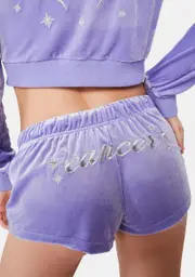 [HOROSCOPEZ] Go Getter Cancer Velour Shorts