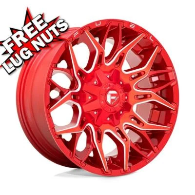 20 inch 20x10 Fuel D771 Twitch Candy Red wheel rim 6x5.5 6x139.7 -18 (for: Nissan)