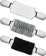 [generic] 3 Pack Fitted Dress Belt Clip,Multi-Functional Fashion Fit Dress Clips | Cardigan Collar Clip Dress Shirt Brooch