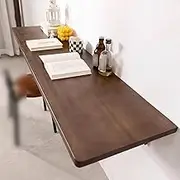 Multipurpose Folding Wall Table,Laundry Floating Folding Table,Wall Mounted Folding Computer Desk,Wall Mounted Folding Dining Table,for Study Bedroom Laundry Balcony Kitchen