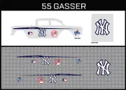 HotWheels(1/64),55 Gasser "NY" Waterslide,Printed White First,Decals