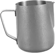 DINHEAROM Retro Coffee Frothing Cup Stainless Steel Pitcher for Milk and Espresso Steaming Jug for Cappuccino and Latte Art Vintage Design for Coffee Lovers