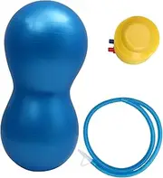 NOLITOY Thickened PVC Yoga Peanut Ball with Inflator Durable Exercise Ball for Core Strength Balance Rehabilitation for Fitness Toning Coordination Training