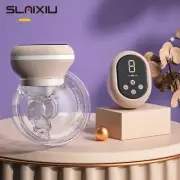 Wearable Electric Breast Pump With Touch Panel and LED Display Screen BPA-free
