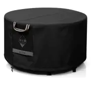 Fire Pit Cover Round, 100% Waterproof, 600D Strong Tear Resistant, Outdoor Fi...
