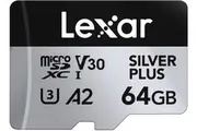 Micro SD Card Lexar 64GB 128GB 256GB Silver Plus UHS-I A2 U3 V30 Class 10 4K UHD Memory