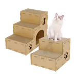 瓦楞纸雙層 / 三層貓抓板屋 貓窩 貓跳台 寵物樓梯 貓抓板可替換 | 艾爾發寵物