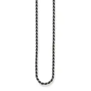 Thomas Sabo Charm Club - Cord Thick Silver Blackened Chain