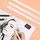 3Pcs White Charcoal Pencil Sketching Highlight Pen Art Painting Supplies♫