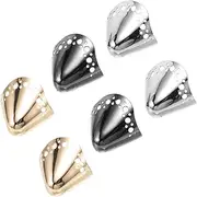 [MOKKHNB] 3 Pairs Metal High Heel Tip Caps Covers for Pointed Shoes Easy Tool Installation Stylish Toe Guards for High Heel Repair and Decoration