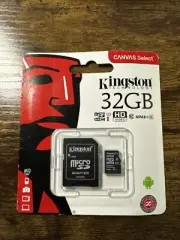 Kingston Micro SD Card 32GB Class 10 with Adapter for Smartphones Tablets Switch