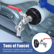 IBC Tank Adapter Connector S60X6 To Garden Tap With 3/4" Hose Fitting Fuel Water