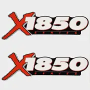 Tracker Boat Decal | X1850 Series 10 x 3 1/2 Inch (Pair)