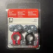 LYNX DEKA RED & BLACK EPOXY COLOR CODED HEAVY DUTY TOP POST BATTERY TERMINALS